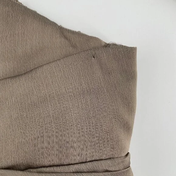 Alvina Valenta Taupe Sweetheart Neck Prom Chiffon Bridesmaid Dress Womens Size 6 - Picture 7 of 11